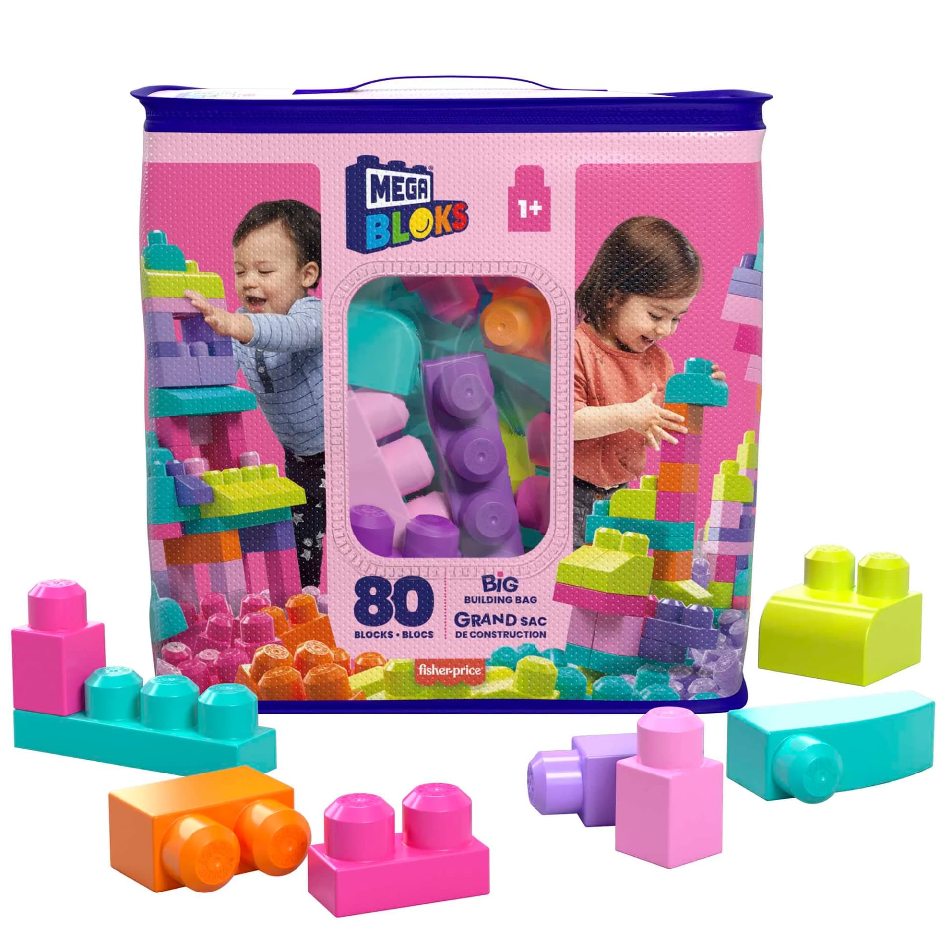 mega bloks first builders Pink 80 PCS