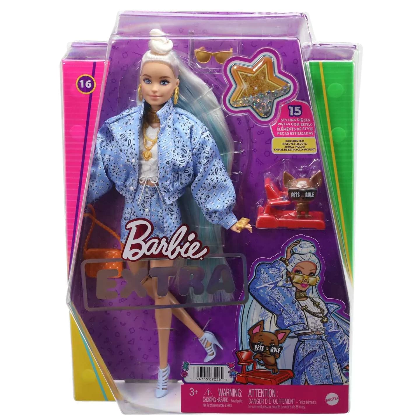 BARBIE EXTRA DOLL WITH BANDANA 2