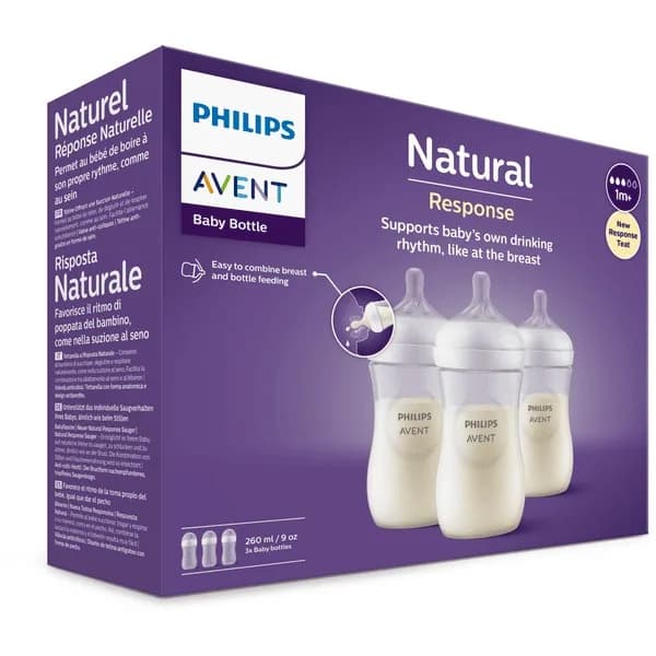 رضاعة NATURAL RESPONSE 260 ML 3 PCS (1 M+) 3