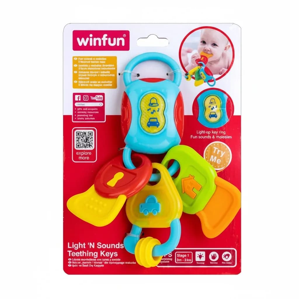Light Sounds Teething Keys 2