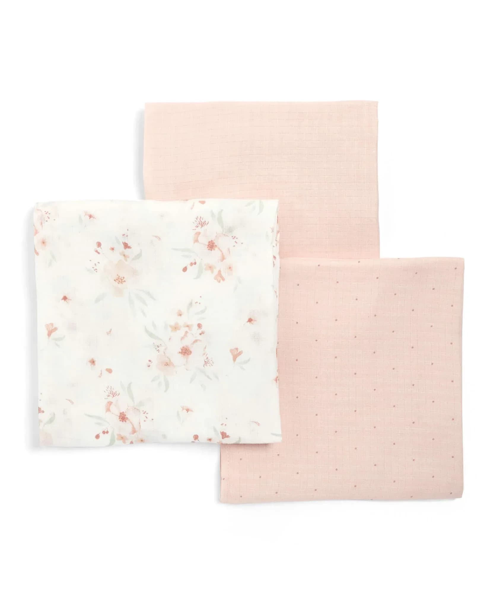 3 LARGE MUSLIN SQUARES