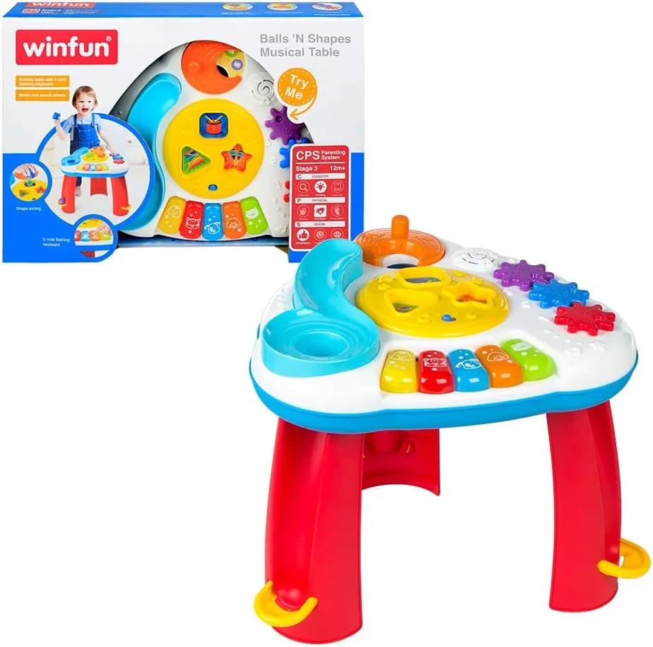 Balls Shapes Musical Table Winfun 3