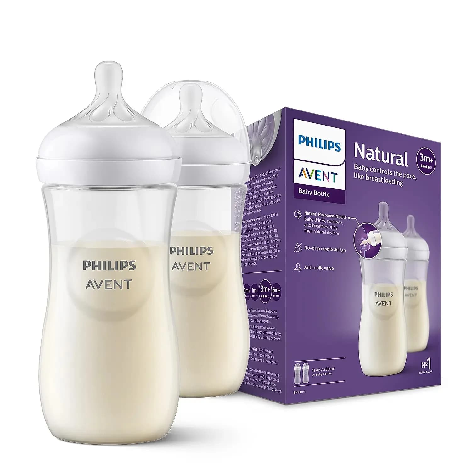 رضاعة AVENT NATURAL RESPONSE 330 CM 2PCS 3