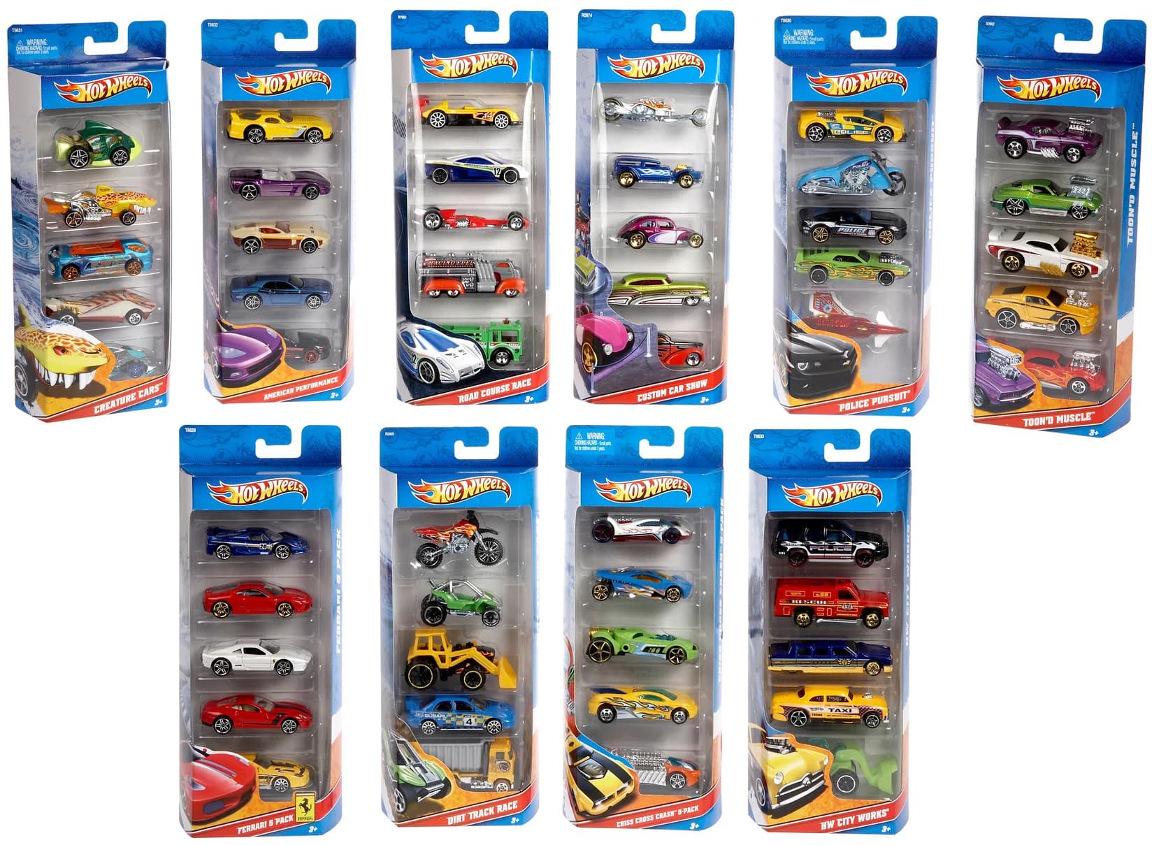 hot wheels 5 cars