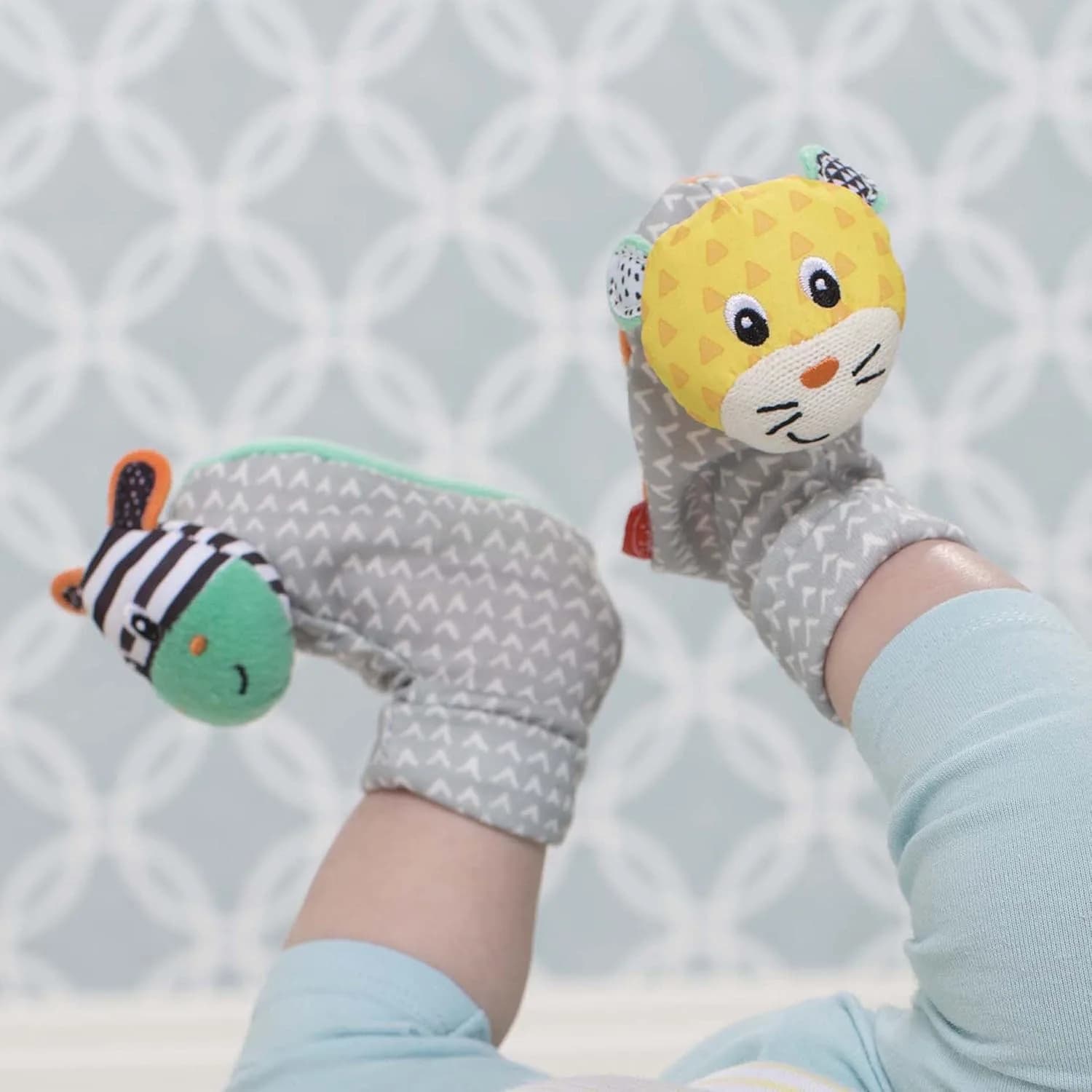 FOOT RATTLES ZEBRA AND TIGER 3