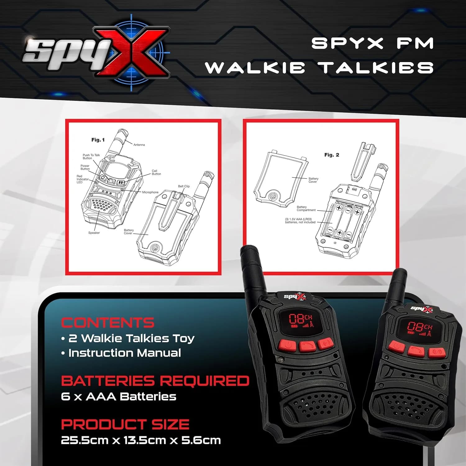 SpyX Spy Walkie Talkies 5
