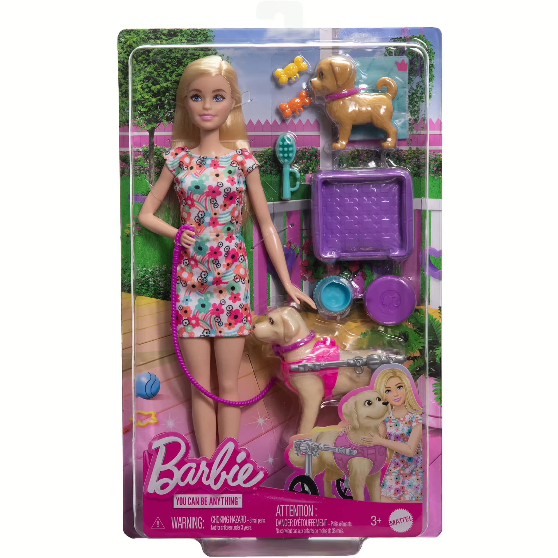 BARBIE WITH TWO DOGS
